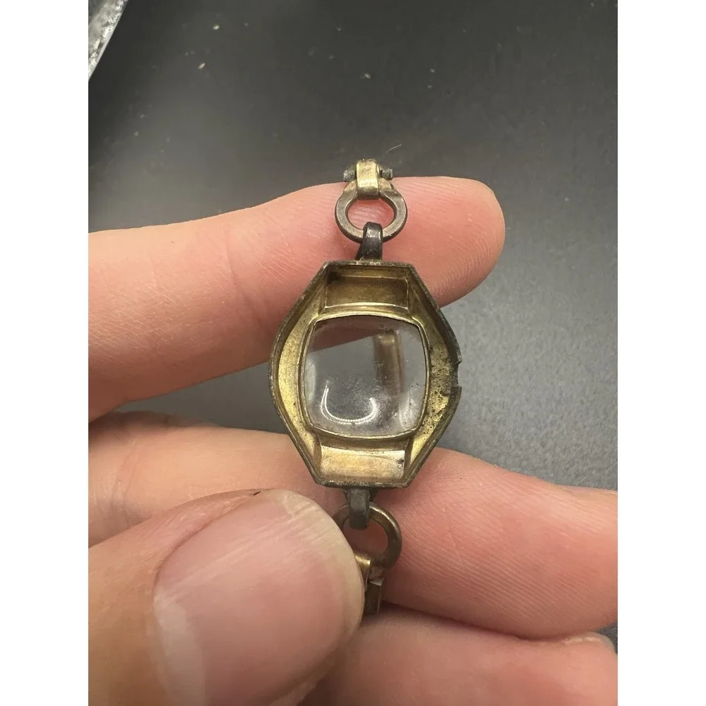 Vintage Rensie Swiss Made Art Deco Pendant Watch Running Mechanical Gold Tone